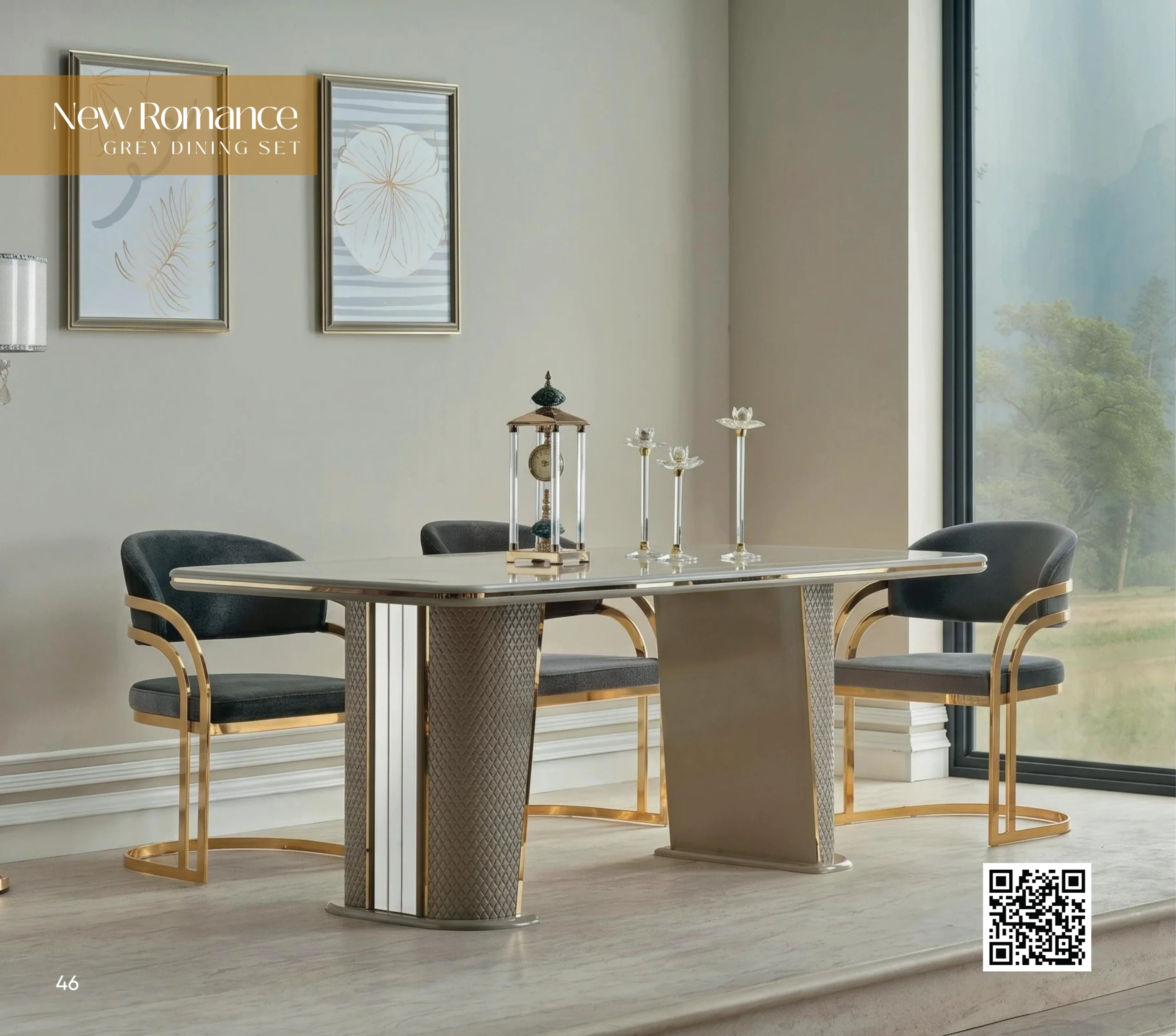 New Romance Grey Dining Set