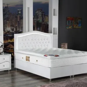 Delüx Boxspringbett Creme